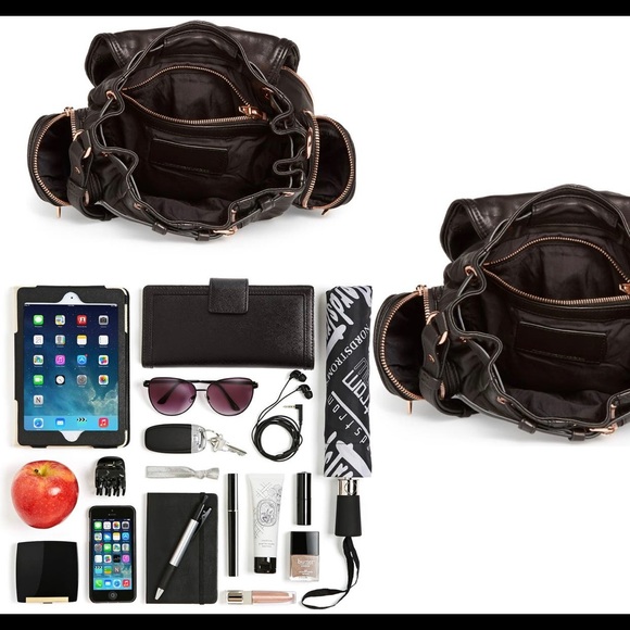 Alexander Wang Black Backpack with Rose Gold Accents - Picture 11 of 11